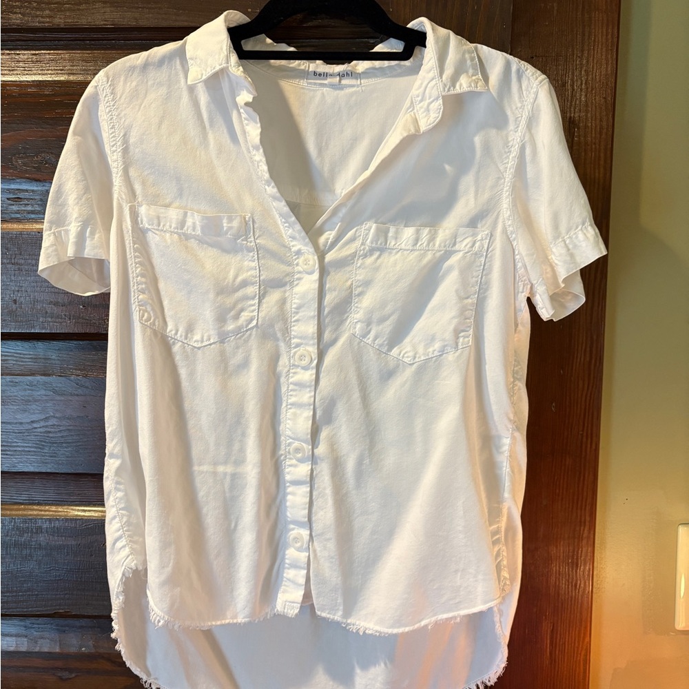 Bella Dahl Women's White Button-Up Shirt